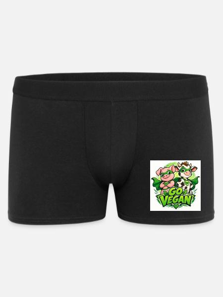 Adoptez les super-héros véganes - Boxer Homme - noir