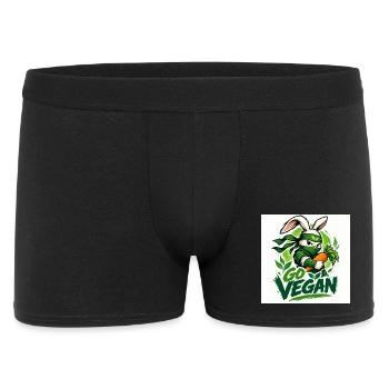 Devenez végétalien - Boxer Homme - noir - Devant