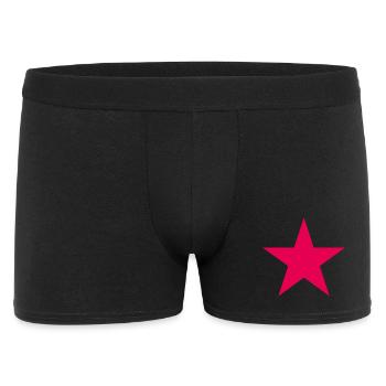 Neon Pink Star - Men's Boxer Shorts - black - Front