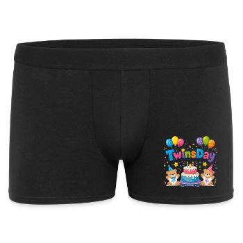 TwinsDay Gemini Birthday - Men's Boxer Shorts - black - Front