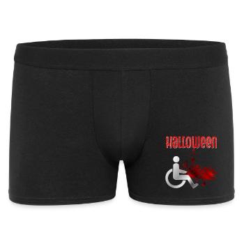 Halloween Blut Rollstuhl - Männer Boxer Shorts - Schwarz - Vorne