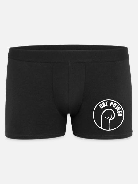 Katzenkraft - Männer Boxer Shorts - Schwarz