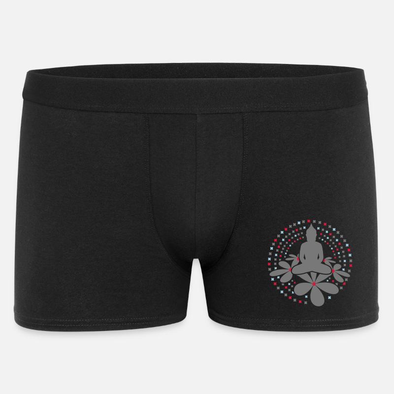 Buddha Mandala - Männer Boxer Shorts - Schwarz