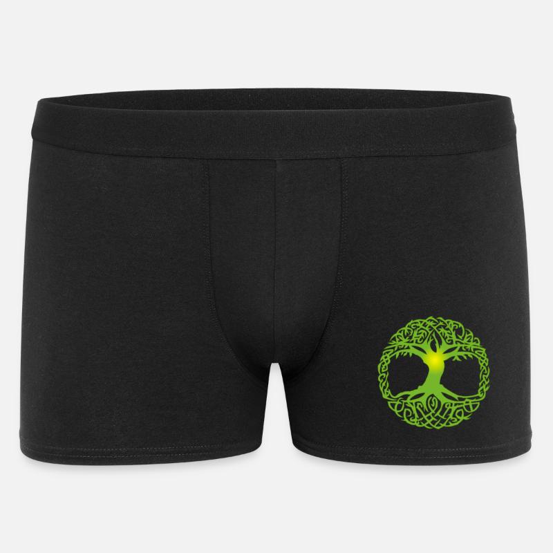 Keltischer Baum - Männer Boxer Shorts - Schwarz