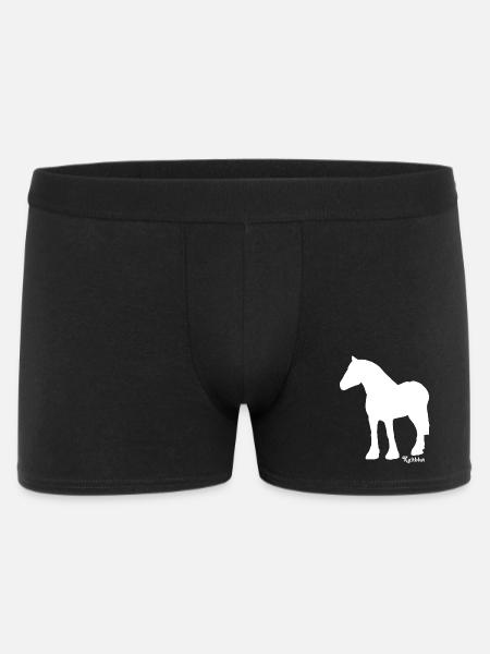 schimmel-kaltblut - Männer Boxer Shorts - Schwarz