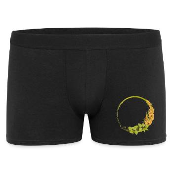 green hops and cereals frame - Men's Boxer Shorts - black - Front