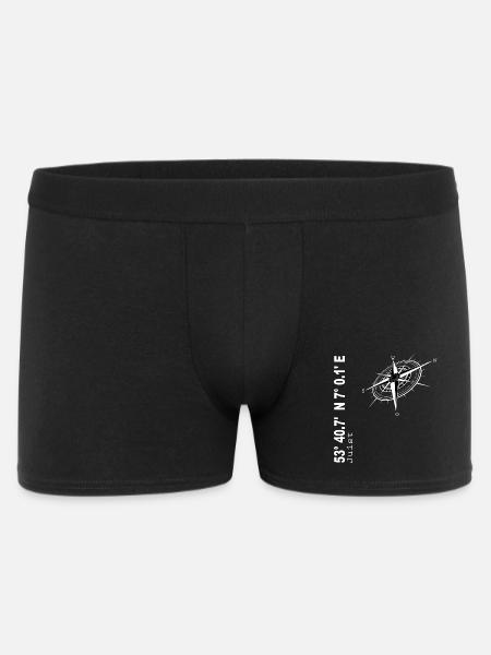 Juist - Männer Boxer Shorts - Schwarz