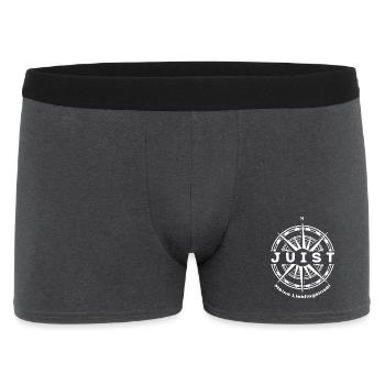 Juist - Meine Lieblingsinsel - Männer Boxer Shorts - Anthrazit - Vorne