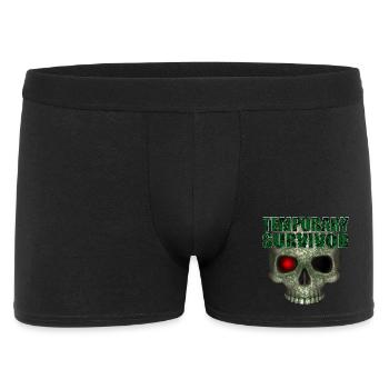 Temporary Survivor Skull R6Z - Men's Boxer Shorts - black - Front