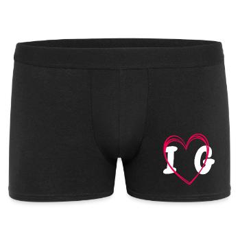 I love Gaurin buste - Boxer Homme - noir - Devant