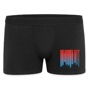 Pente de la ligne d’horizon d’Oklahoma City - Boxer Homme - noir - Devant
