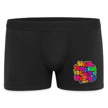 Mein Kostüm Ist In Der Wäsche Karneval Fasching - Männer Boxer Shorts - Schwarz - Vorne