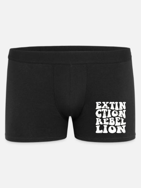 Extinction Rebellion Retro white - Men's Boxer Shorts - black
