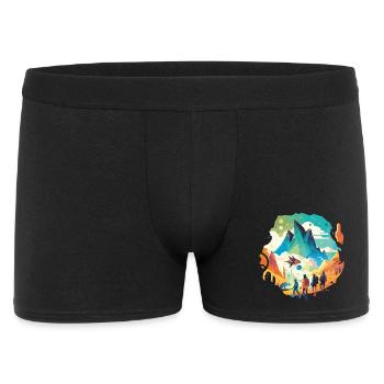 Voyage au centre de la Terre - Boxer Homme - noir - Devant