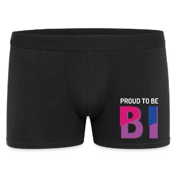 Fier d’être bisexuel - Boxer Homme - noir - Devant