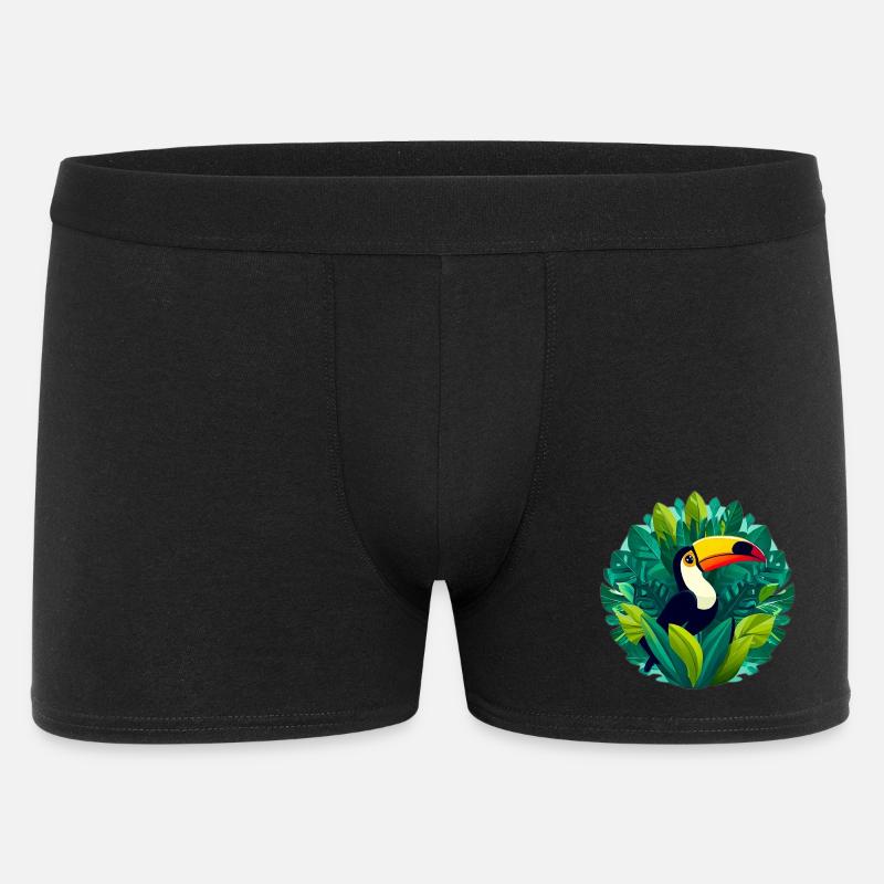 Tukan - Männer Boxer Shorts - Schwarz