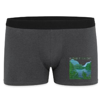 La nature appelle l’effet de jute de paysage fluvial - Boxer Homme - charbon - Devant