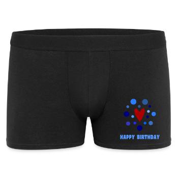 ANNIVERSARY. HAPPY BIRTHDAY. HAPPY BIRTHDAY - Men's Boxer Shorts - black - Front