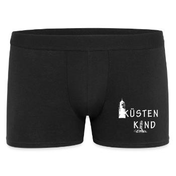 Küstenkind - Männer Boxer Shorts - Schwarz - Vorne