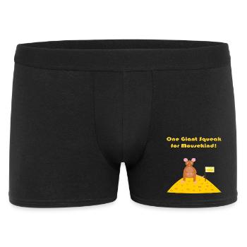 mouse on the moon Funny Sci Fi Fantasy Art - Men's Boxer Shorts - black - Front