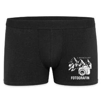 Landschaftsfotografin - Männer Boxer Shorts - Schwarz - Vorne