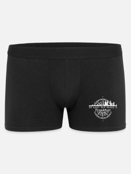 Skyline Frankfurt - Männer Boxer Shorts - Schwarz