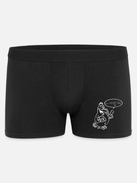 White Smart Bird - Men's Boxer Shorts - black