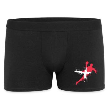 Équipe de handball Danemark Symbole de joueur de handball Icône de lancer - Boxer Homme - noir - Devant