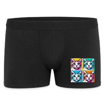 Cat Pop Art - Men's Boxer Shorts - black - Front