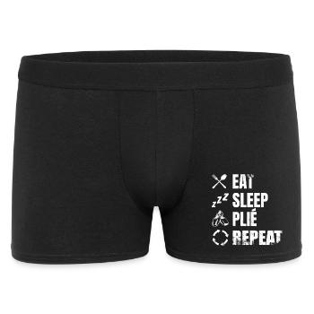 Eat Sleep Plié Repeat - Men's Boxer Shorts - black - Front