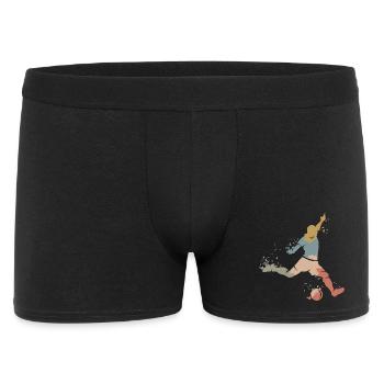 retro soccer speler explosion vintage team - Men's Boxer Shorts - black - Front