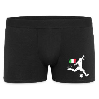 Football Team Italy Player Blast - Men's Boxer Shorts - black - Front
