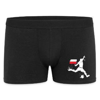 Soccer Player Blast Poland World Cup Icon - Men's Boxer Shorts - black - Front
