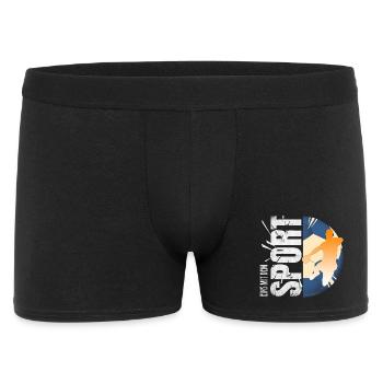 Eins mit dem Sport - Handball - Männer Boxer Shorts - Schwarz - Vorne