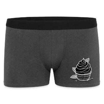 Matcha IceCream - Männer Boxer Shorts - Anthrazit - Vorne