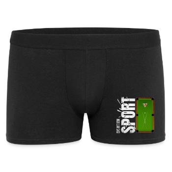 Eins mit dem Sport - Billard - Männer Boxer Shorts - Schwarz - Vorne