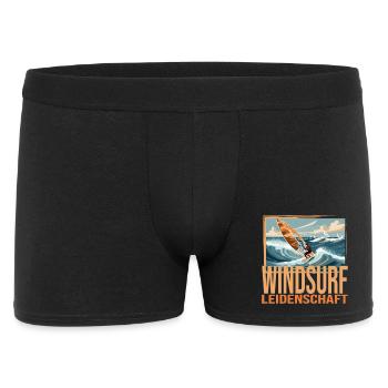 Windsurf Leidenschaft - Männer Boxer Shorts - Schwarz - Vorne