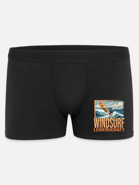 Windsurf Leidenschaft - Männer Boxer Shorts - Schwarz