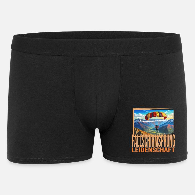 Fallschirmsprung Leidenschaft - Männer Boxer Shorts - Schwarz