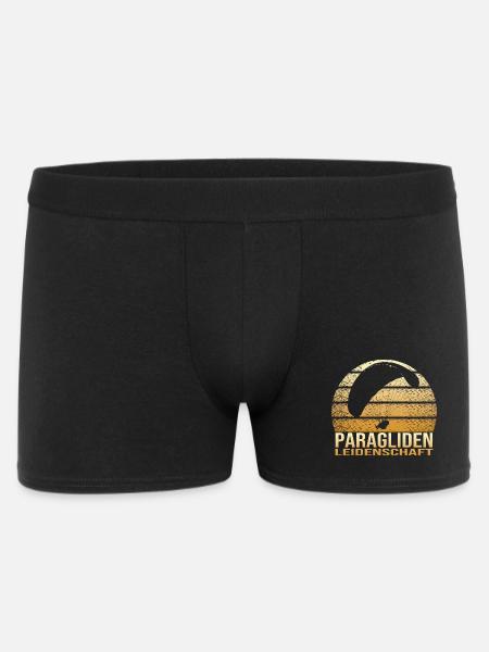 Paragliden Leidenschaft - Männer Boxer Shorts - Schwarz