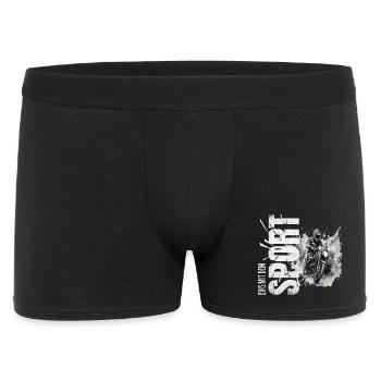 Eins mit dem Sport - Motocross - Männer Boxer Shorts - Schwarz - Vorne