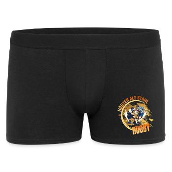 Härter als Stahl - Rugby - Männer Boxer Shorts - Schwarz - Vorne