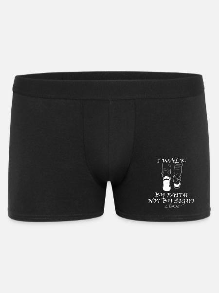 Inspirational sneaker message - Men's Boxer Shorts - black