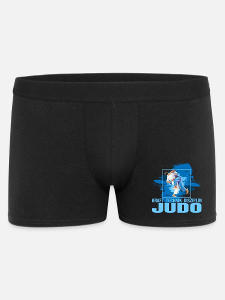 Kraft - Technik - Disziplin - Judo - Männer Boxer Shorts - Schwarz