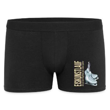Eiskunstlauf:Wo wir den Rhythmus des Lebens spüren - Männer Boxer Shorts - Schwarz - Vorne