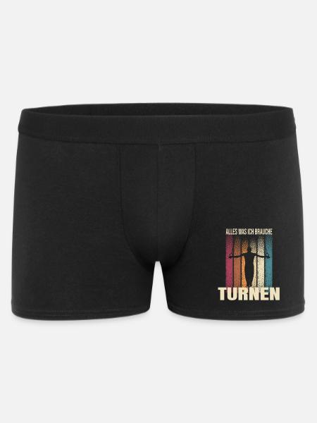 Alles was ich brauche Turnen - Männer Boxer Shorts - Schwarz