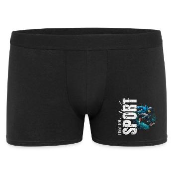 Eins mit dem Sport - Parkour - Männer Boxer Shorts - Schwarz - Vorne