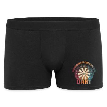 Treffsicherheit ist keine Glückssache - Dart - Männer Boxer Shorts - Schwarz - Vorne