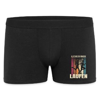 Alles was ich brauche - Laufen - Männer Boxer Shorts - Schwarz - Vorne