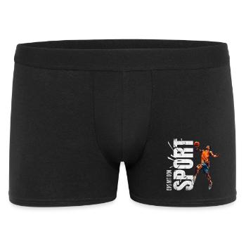 Eins mit dem Sport - Basketball - Männer Boxer Shorts - Schwarz - Vorne